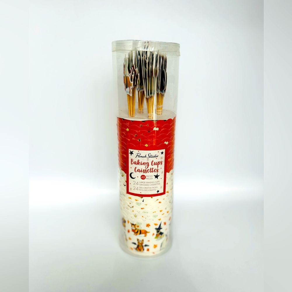 NEW Punch Studio 24 Baking Cups, Halloween Dogs